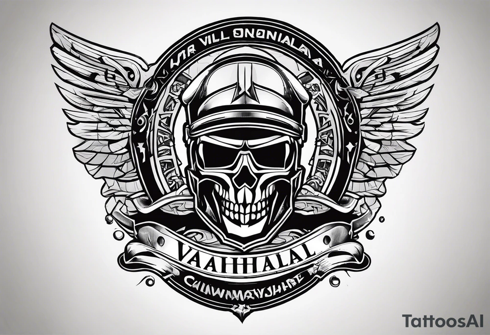 Valhalla soldier tattoo idea