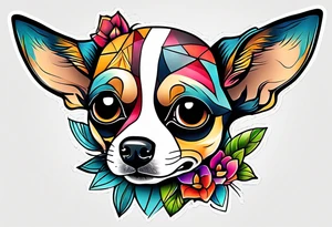 Funny chihuahua tattoo idea