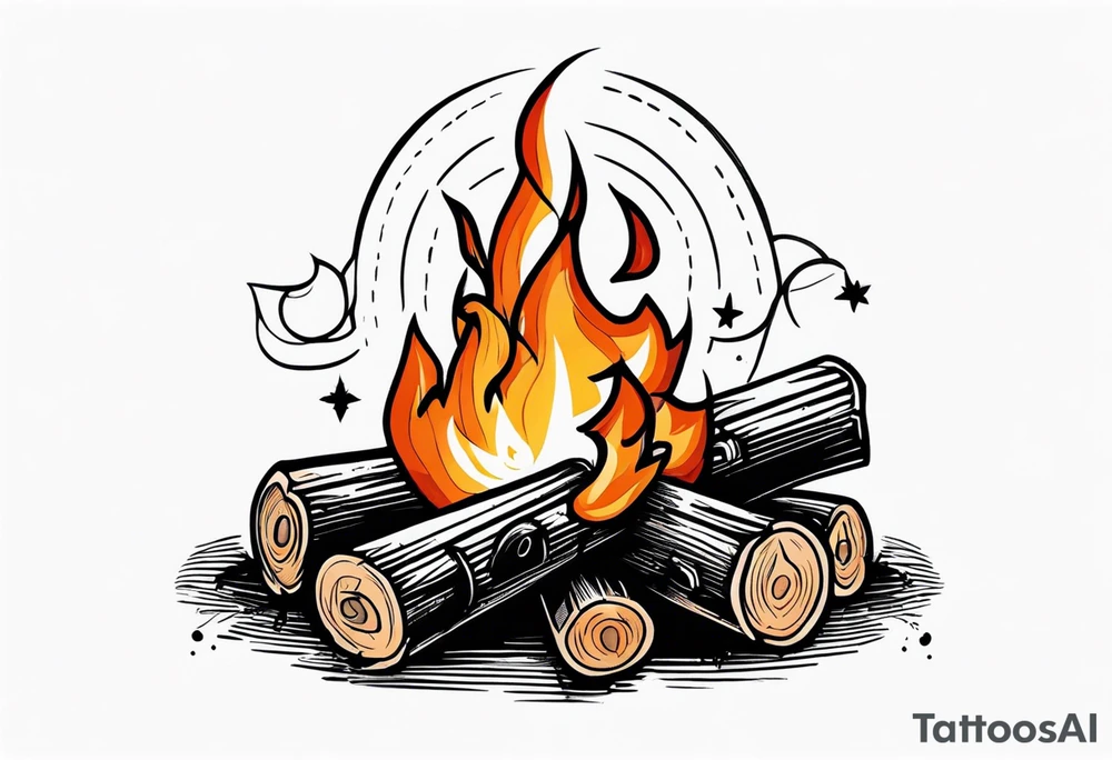 Bonfire tattoo idea