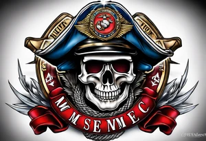 Usmc tattoo idea