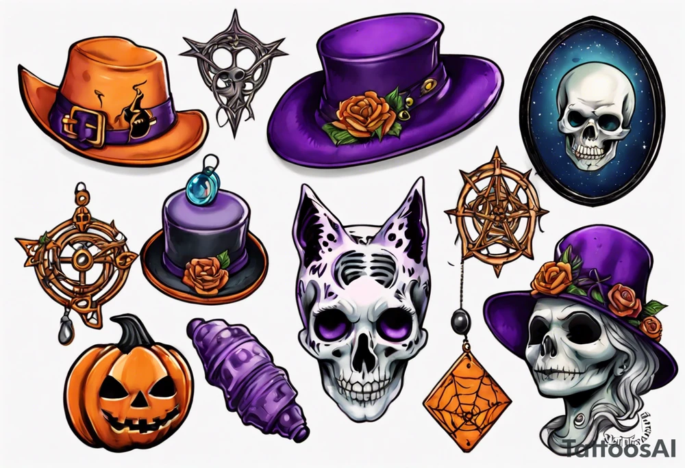 Halloweentown Sophie hat and Talisman tattoo idea