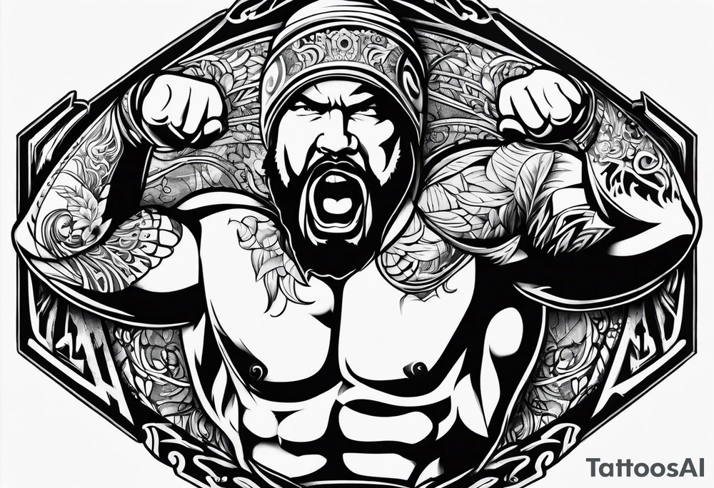 wrestling tatto tattoo idea