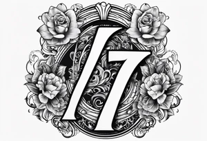 Number 7 tattoo idea