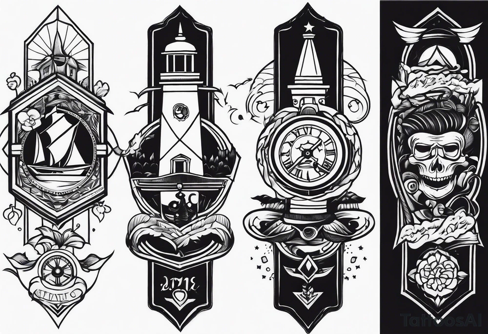 sleeve old school tattoo idea