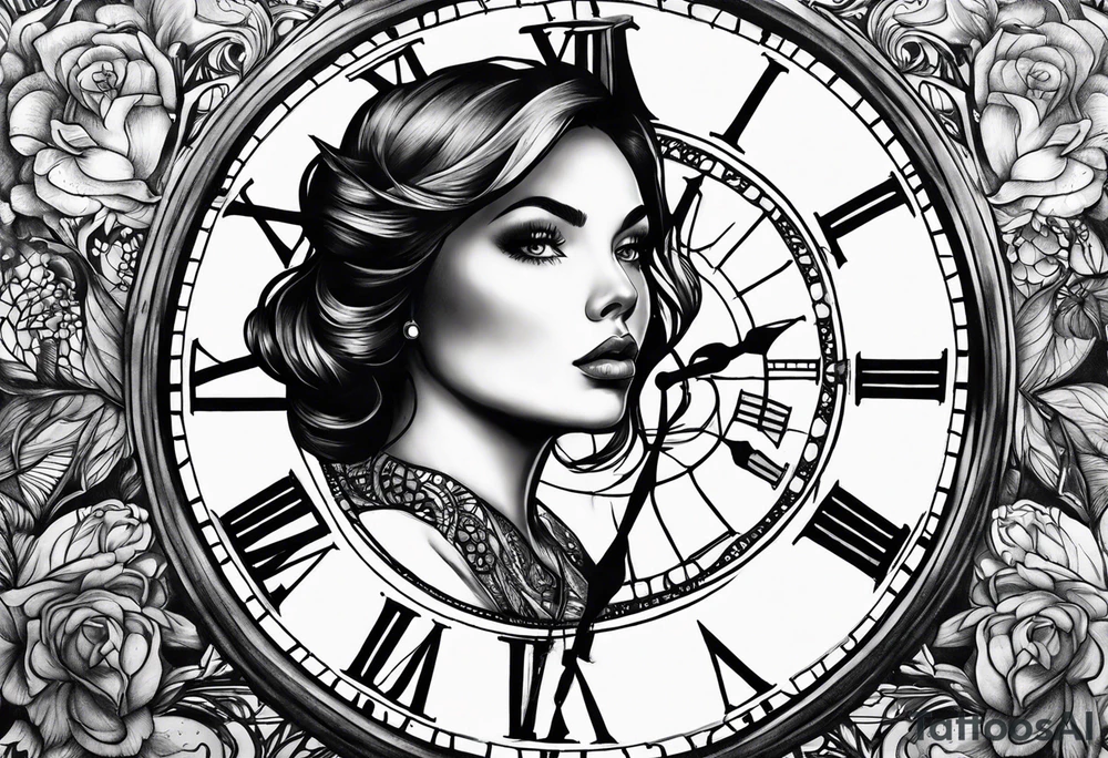 Time is lost tattoo idea