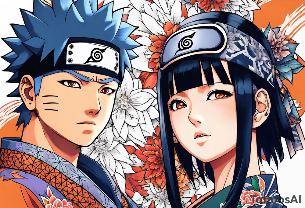Hinata and hanabi from Naruto tattoo idea
