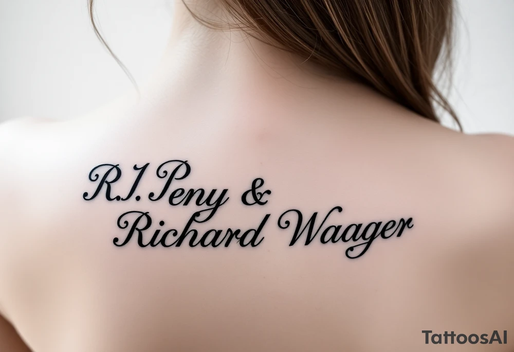 R.I.P. Penny & Richard Wagner tattoo idea