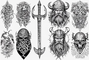 viking whole sleeve tattoo tattoo idea