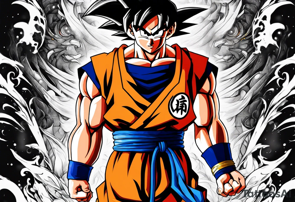 son goku als kind, als Unterarm-tattoo tattoo idea
