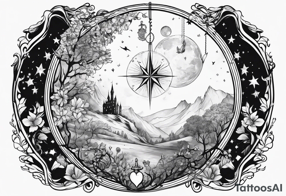literary tattoo with the little prince, divergent, the hunger games and harry potter tattoo idea