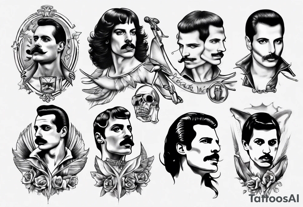 freddie mercury tattoo idea