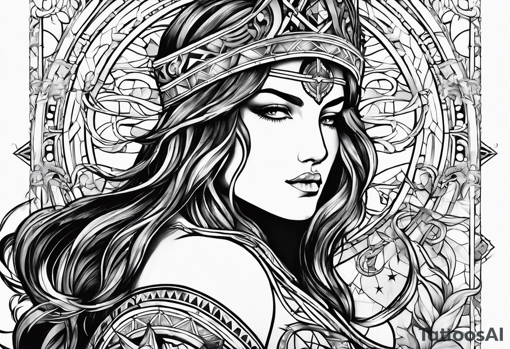 sagittarius, faith, strong, warrior, god, jesus, christ tattoo idea