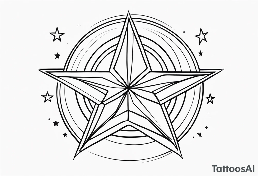 y2k star tattoo idea