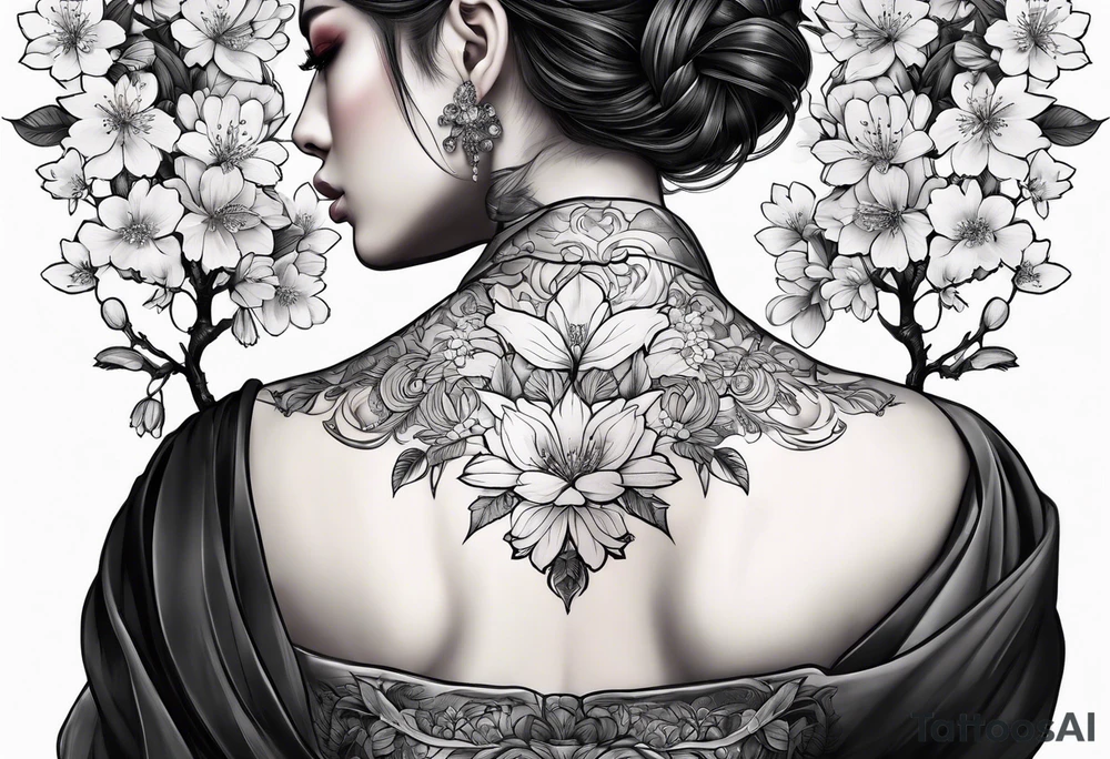 cherry blossoms tattoo idea