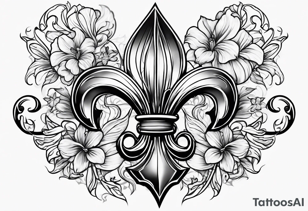 fleur du lis tattoo idea