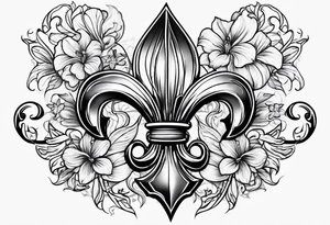 fleur du lis tattoo idea