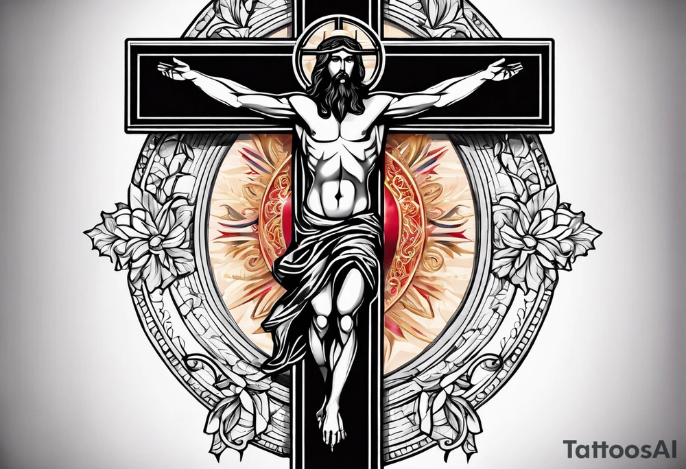 cross of Christ tattoo idea