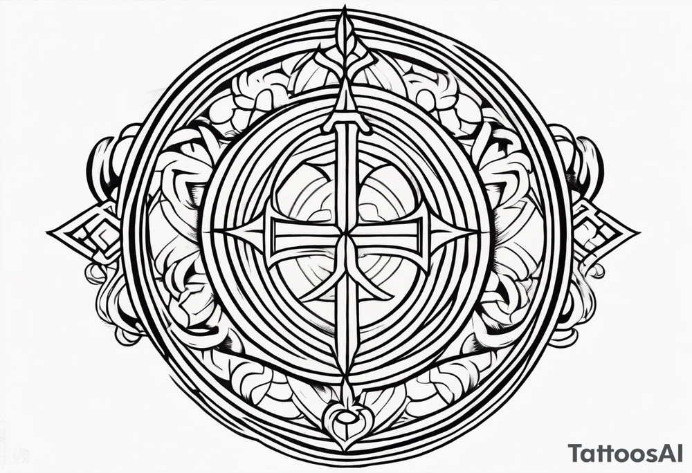The symbol of Matthias in the bible tattoo idea