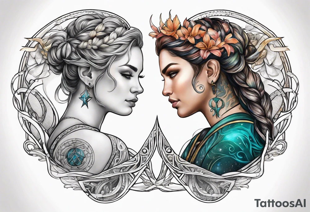 gemini capricorn cancer tattoo idea