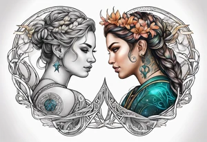 gemini capricorn cancer tattoo idea