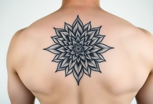 Dahlia mandala tattoo idea