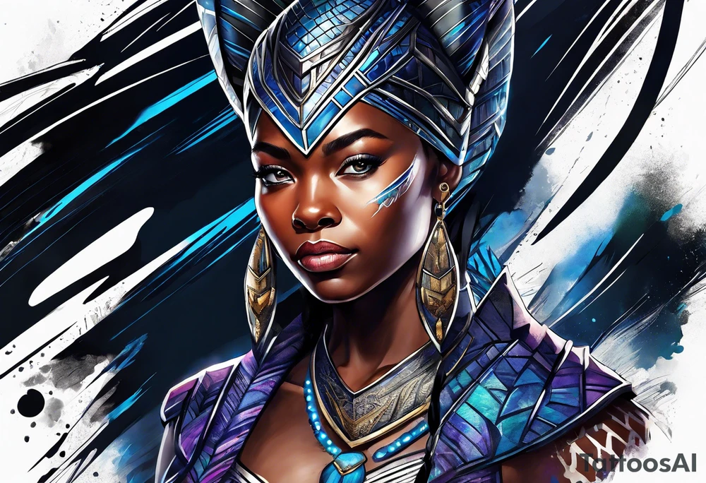Shuri as the black panther tattoo idea