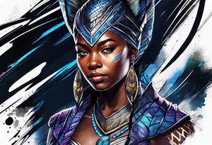 Shuri as the black panther tattoo idea