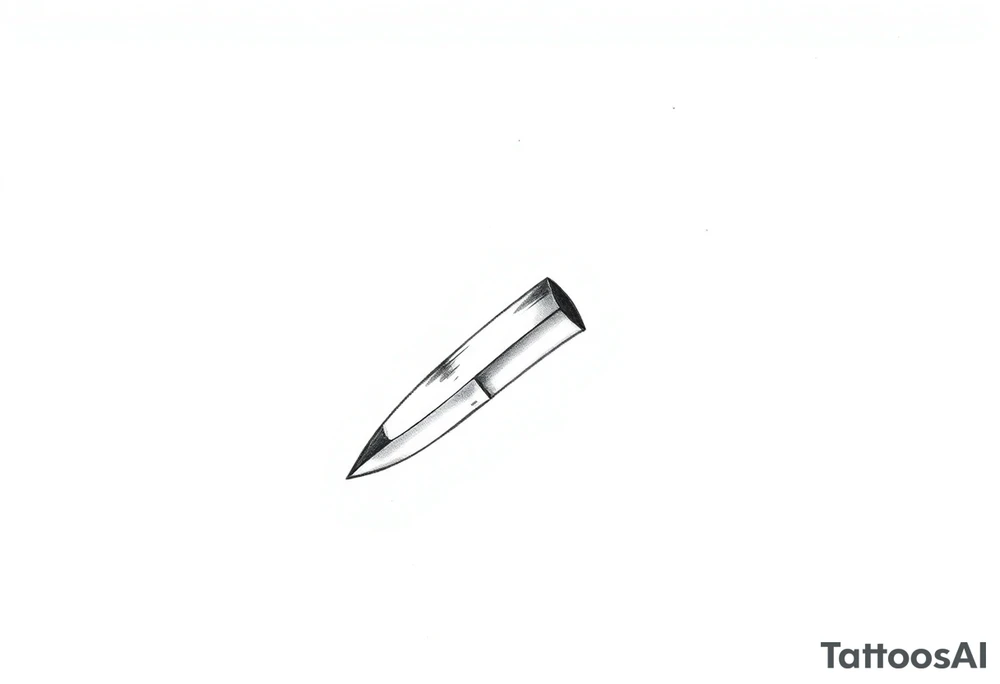 Bowie knife tattoo idea