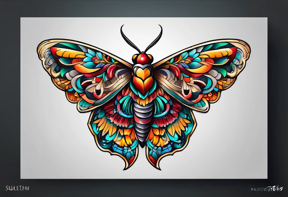Moth in Mexico tattoo idea