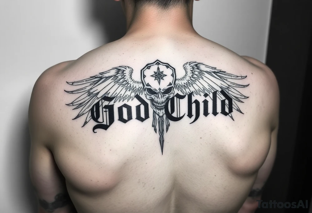 “God’s Child” on forearm. tattoo idea