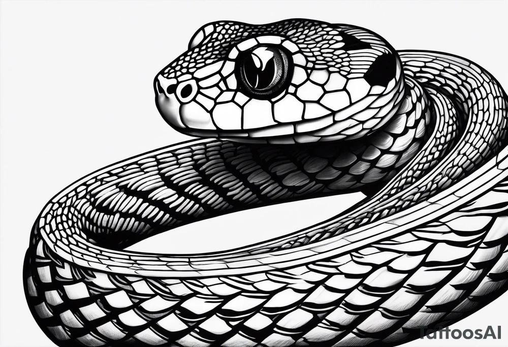 a corn snake tattoo idea