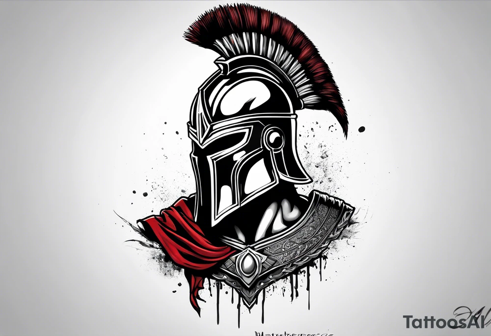 Spartan warrior like the movie 300 tattoo idea