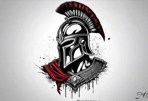 Spartan warrior like the movie 300 tattoo idea