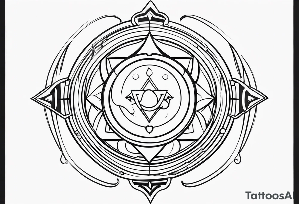 outline of a nasoni tattoo idea