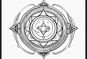 outline of a nasoni tattoo idea