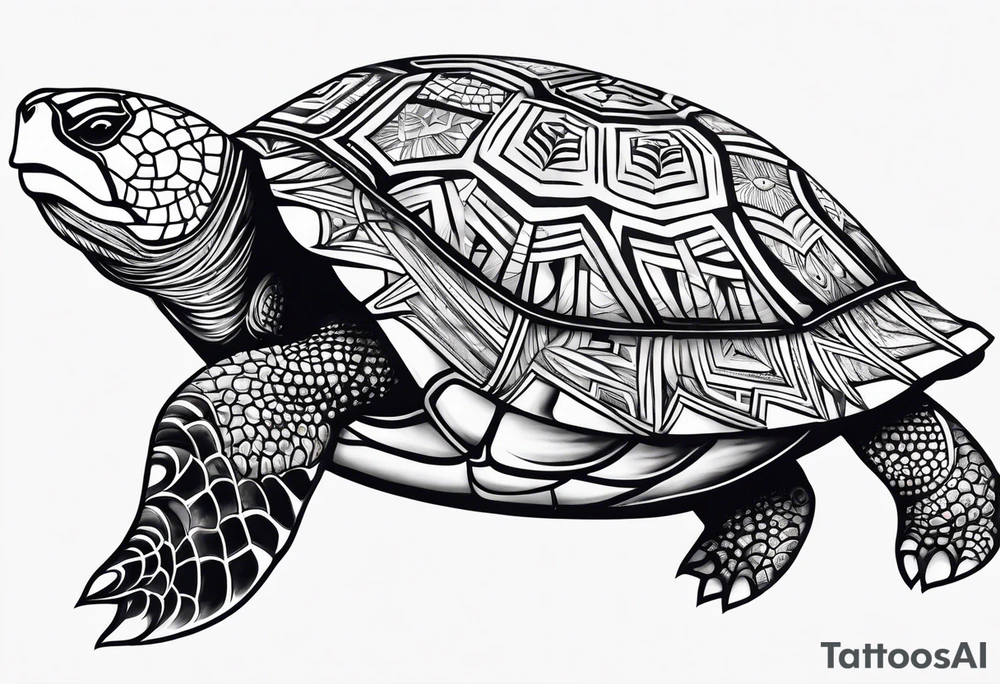 Samoan turtle tattoo idea