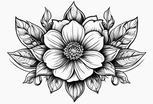 defiant flower tattoo idea