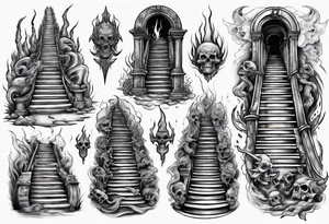 stairway to hell tattoo idea