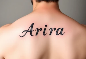 Name ARIA tattoo idea