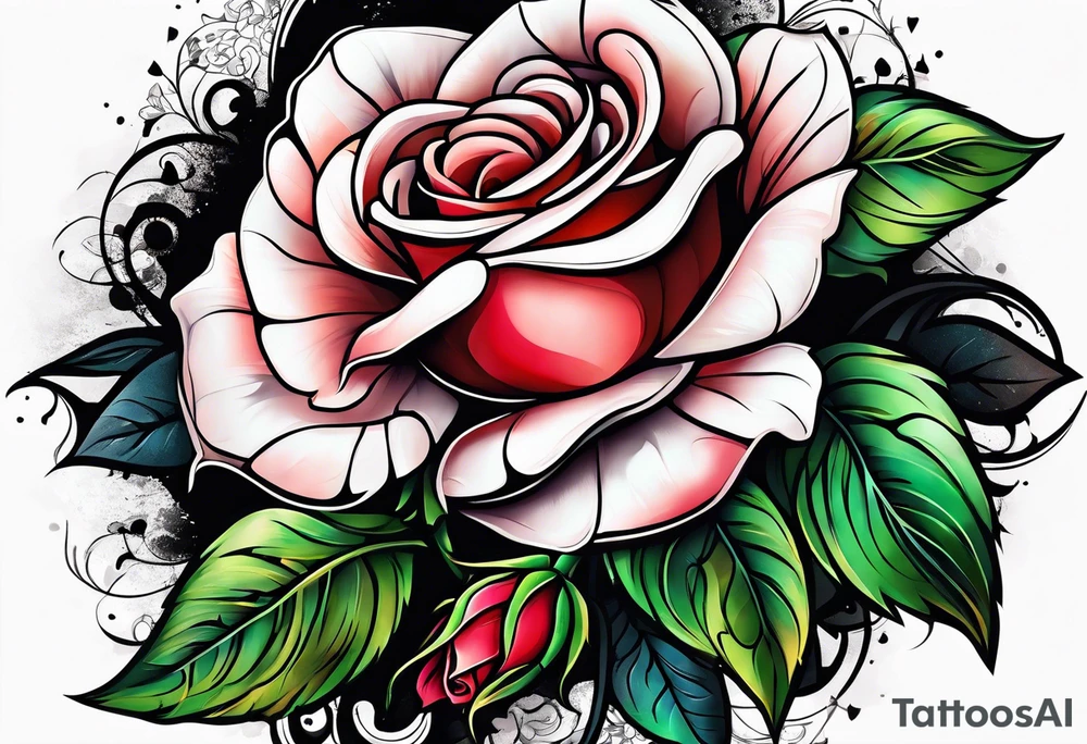 a rose tattoo idea