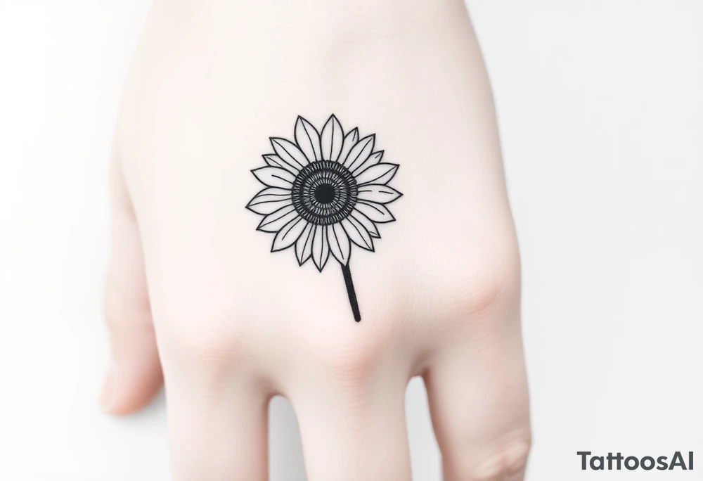 Sunflower tattoo idea