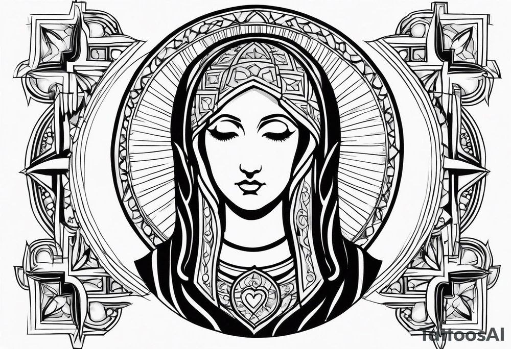 mother Mary tattoo idea