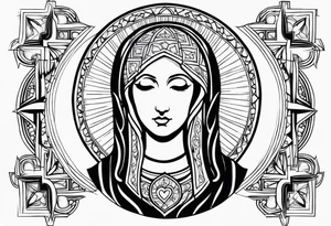 mother Mary tattoo idea