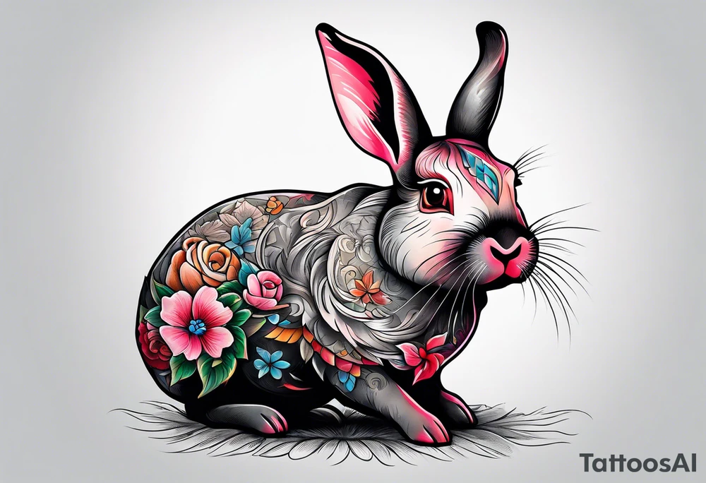 A rabbit that looks like a pig. tattoo idea