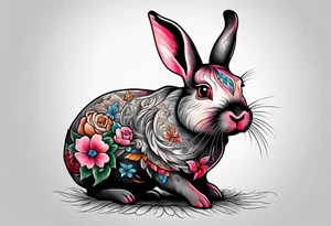 A rabbit that looks like a pig. tattoo idea