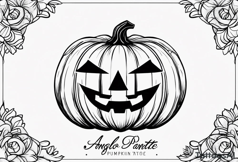 pumpkin tattoo idea