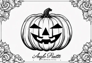 pumpkin tattoo idea
