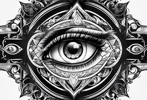 Third eye, smoke tattoo idea