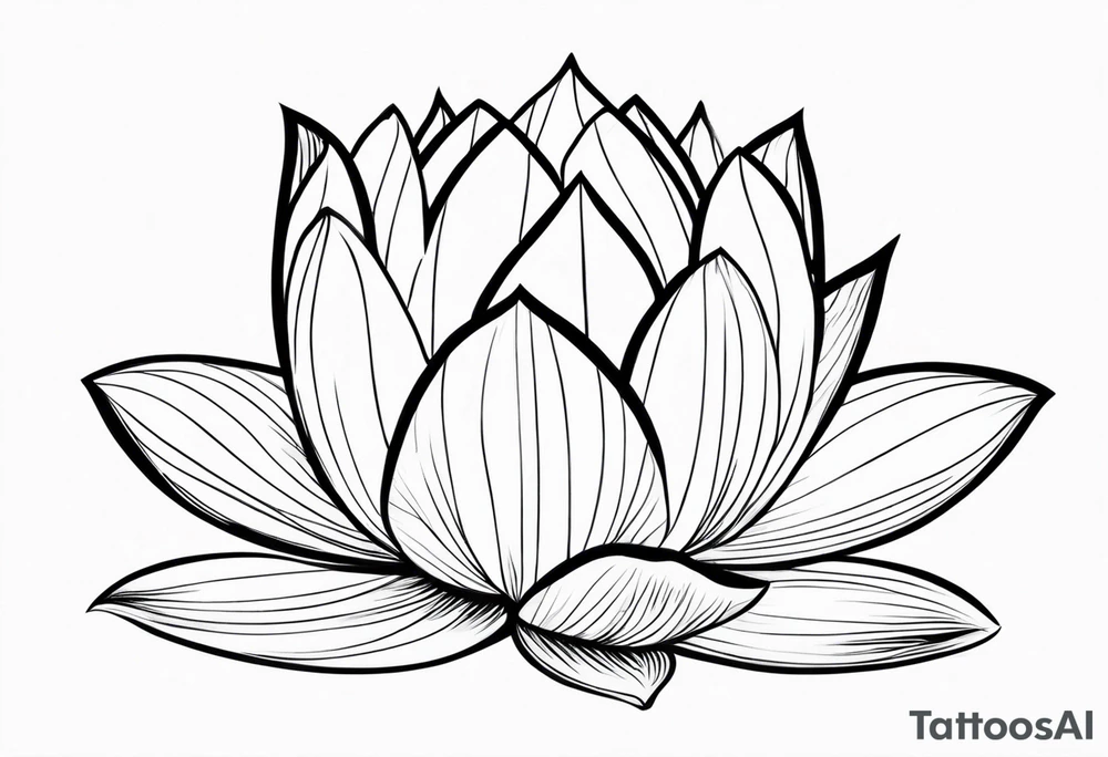 Fleur de lotus tattoo idea