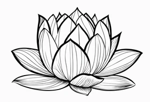 Fleur de lotus tattoo idea